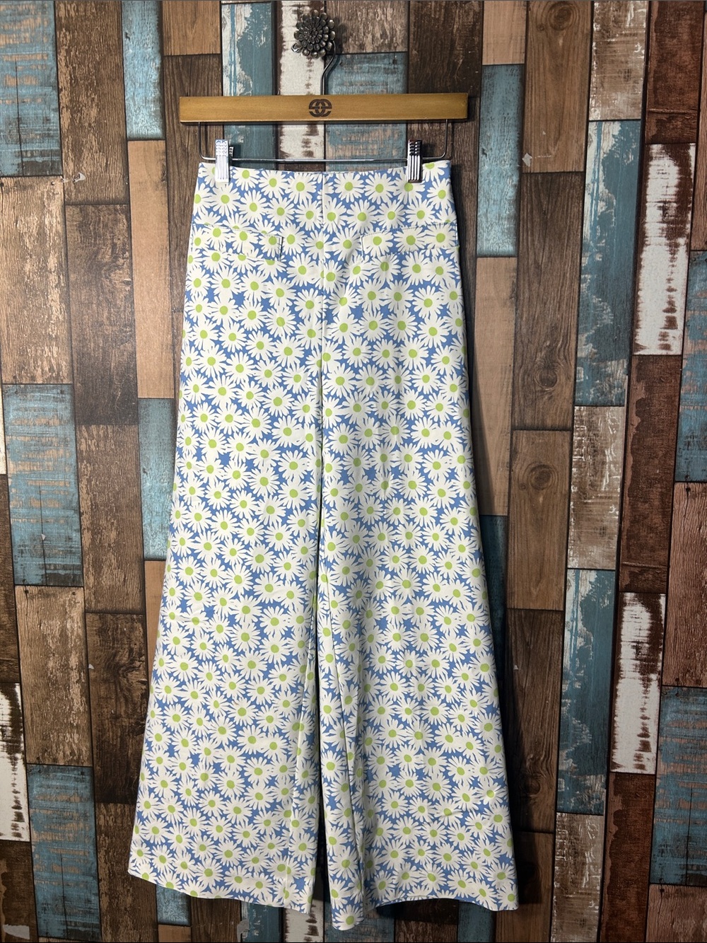 MNG Daisy high rise wide leg pants